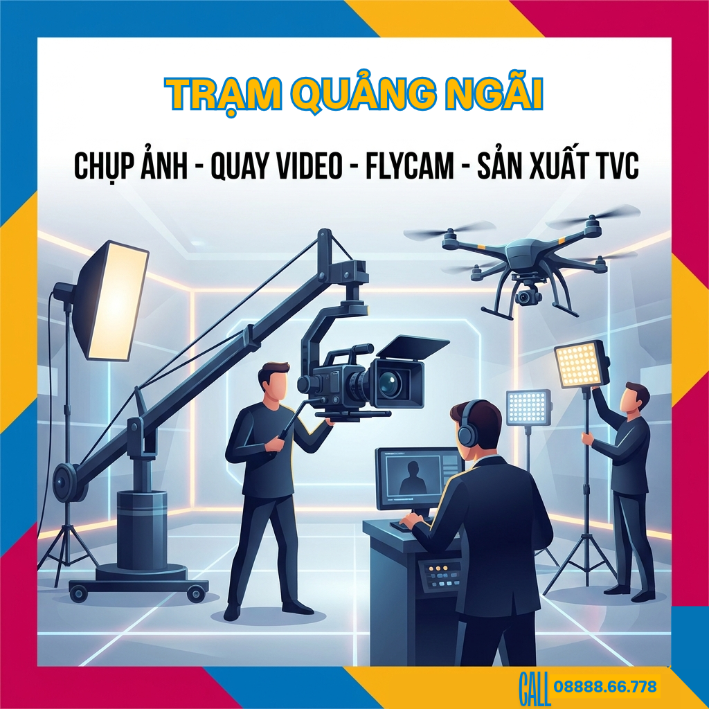 DỊCH VỤ QUAY PHIM CHỤP ẢNH- BAY FLYCAM VÀ QUAY TVC CHO DOANH NGHIỆP Ở QUẢNG NGÃI