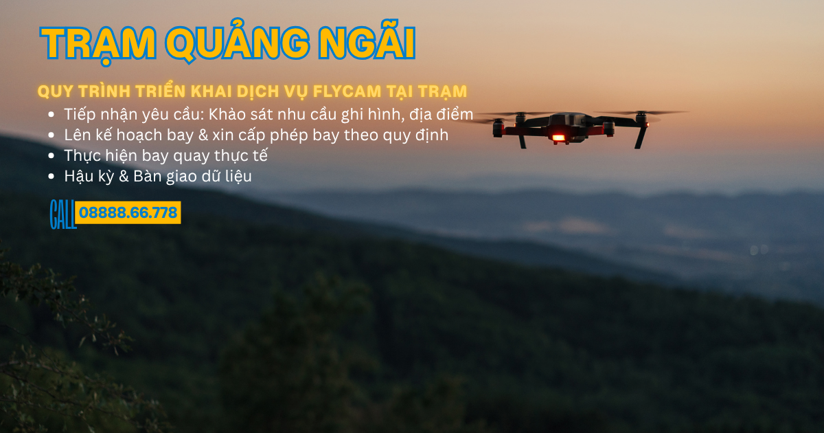 Dịch vụ bay flycam ở Quảng Ngãi