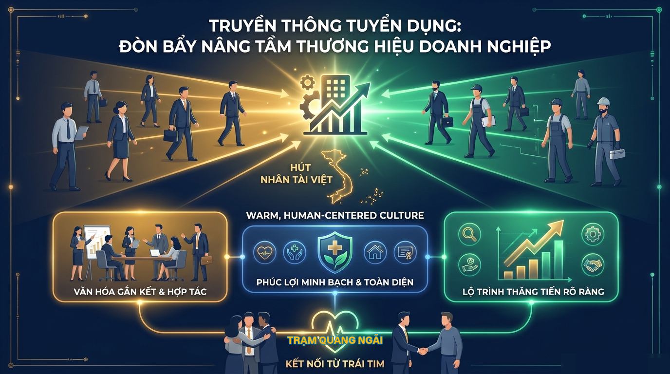 Truyền thông trong tuyển dụng ở Quảng Ngãi